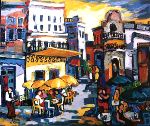 Painting in Yellow Light